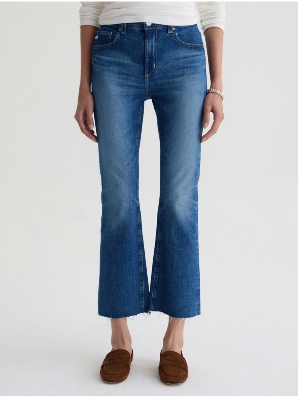 AG Adriano Goldschmied Farrah Boot Crop Mid Rise Jeans size 28
